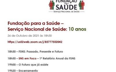 Fundação SNS apresenta Relatório 2021 no seu 10.º aniversário