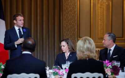 Macron e Harris unidos em defesa do multilateralismo contra a pandemia