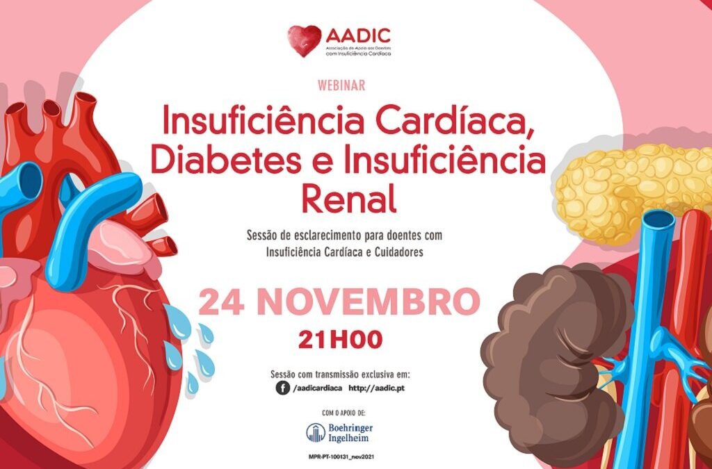 Webinar da AADIC aborda relação entre insuficiência cardíaca, diabetes e insuficiência renal