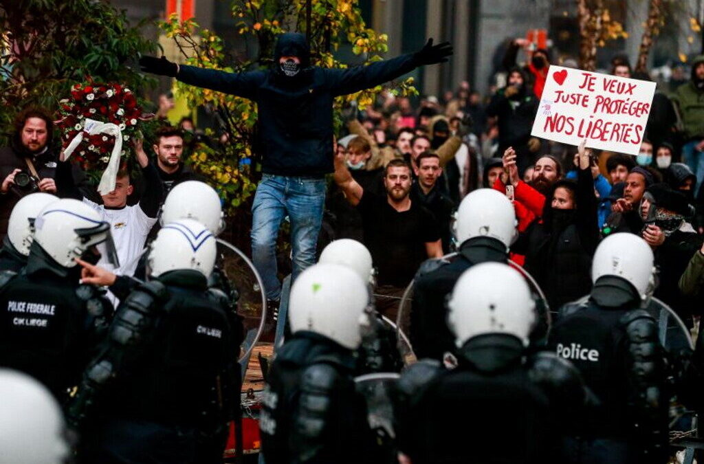 Incidentes durante protesto em Bruxelas levam a 44 detenções