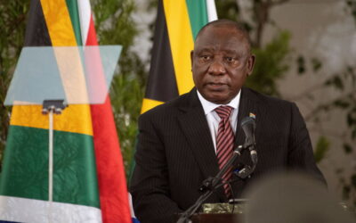Testa positivo Presidente da África do Sul
