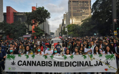 Centenas de brasileiros marcharam em São Paulo pela legalização da marijuana