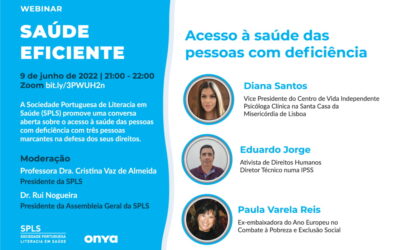 Sociedade Portuguesa de Literacia em Saúde vai debater acesso à saúde de pessoas com deficiência