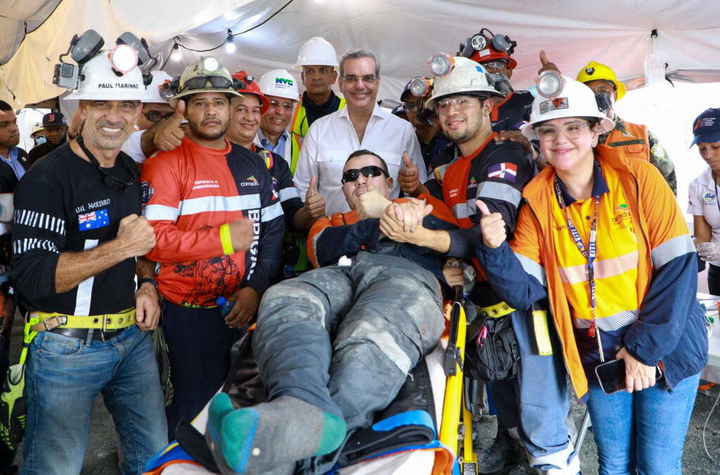 Resgatados em “perfeitas condições” mineiros encurralados há dez dias na República Dominicana