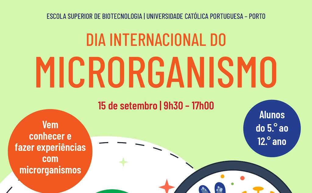 Escola Superior de Biotecnologia convida estudantes a celebrar o Dia Internacional do Microrganismo