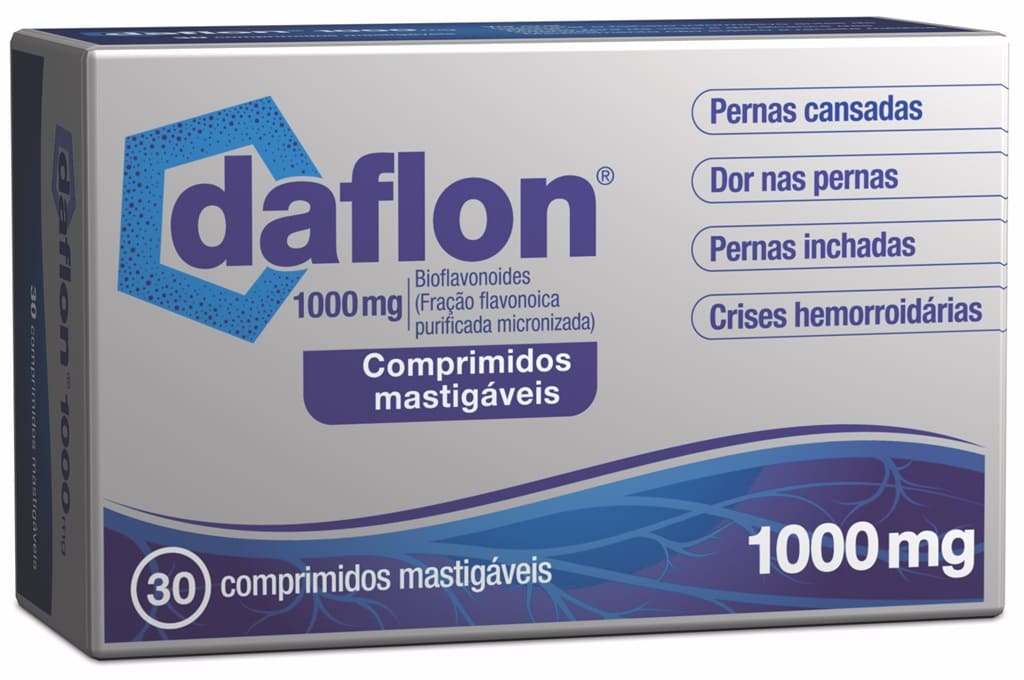 Daflon 450mg + 50mg, caixa com 30 comprimidos revestidos - Servier