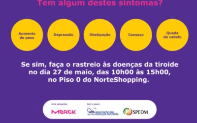 Rastreios gratuitos no Norte Shopping para detetar distúrbios da tiroide