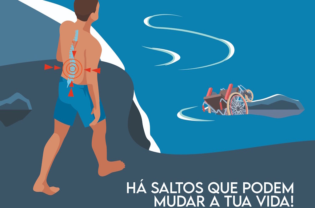 Campanha alerta para perigos dos mergulhos em águas rasas durante o verão